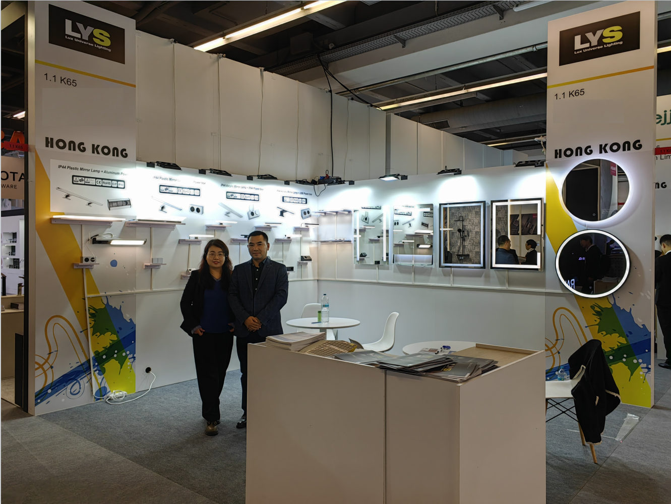 Nuestro escaparate de espejo LED en ISH Frankfurt 2023 - Noticias - Ningbo Lux universe Lighting Technology Co., Ltd.